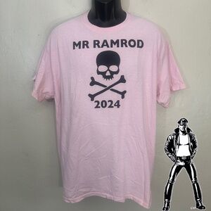 Mr Ramrod 2024 T Shirt XL Gently worn 100% cotton 23" armpit to armpit